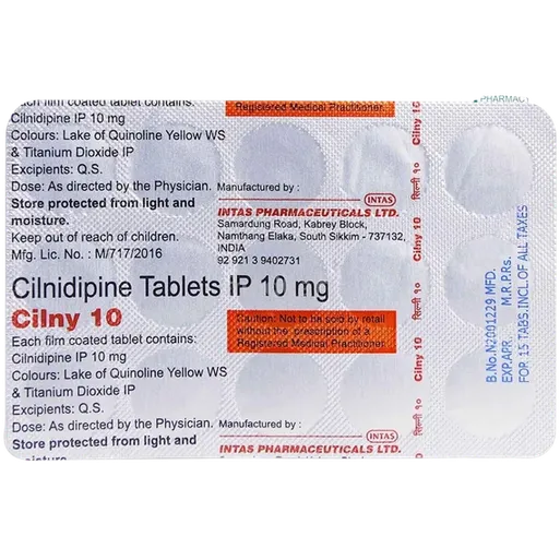 cilny 10mg tablet 15's
